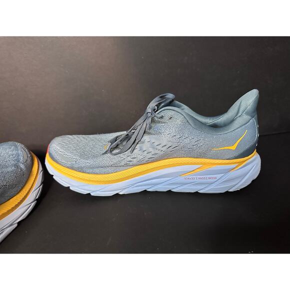Hoka One One Clifton 8 Shoes Mens 11.5 2E Mens Blue Running 1121374 GBMS - Picture 6 of 12